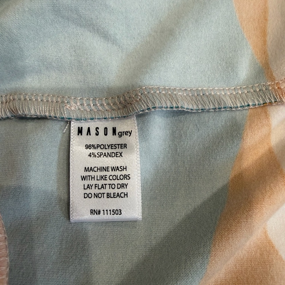 Mason Grey Color Block Sunset inspired Robe sz SM - Picture 8 of 8